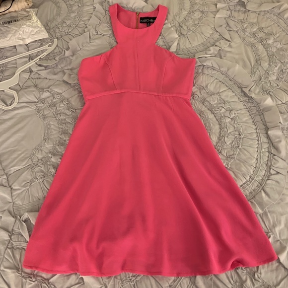 NBD X Naven Twins Skater Dress in pink - Picture 3 of 4